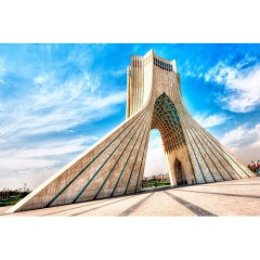 Analysis of Tehrans Azadi Square (graphic poster)