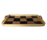 سینی چوبی شطرنجی