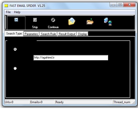  نرم افزار جمع آوری ایمیل از سطح سایت ها Fast Email Spider