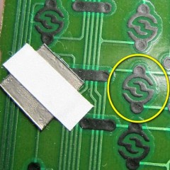 Conductive plate for repairing all control buttons (5 sheets of 25 pieces)