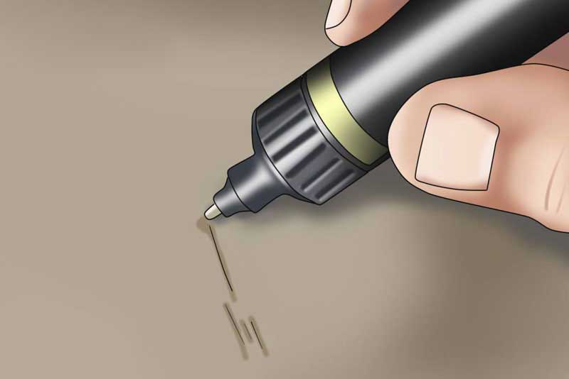 استفاده از قلم خش گیر ماشین