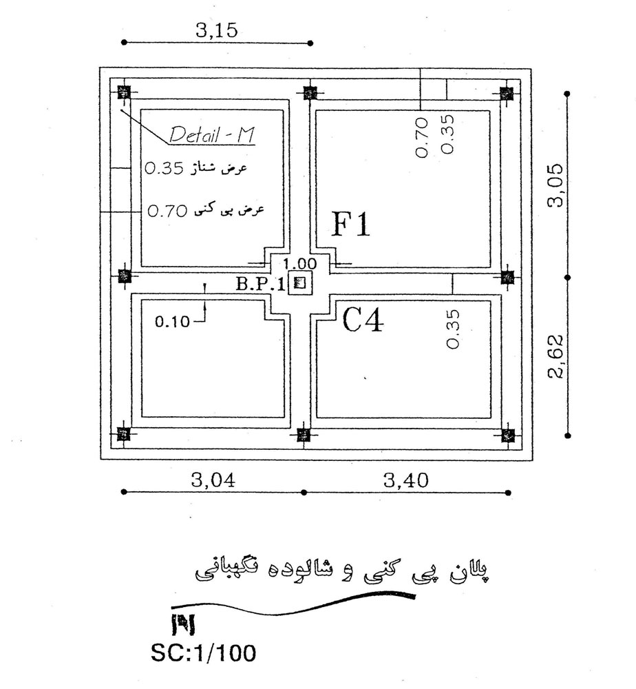 نقشه ساخت گاوداری یکصد رأسی گوشتی