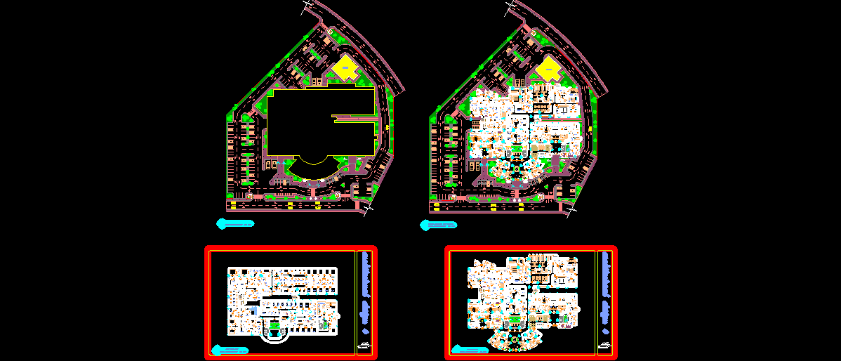 نقشه های معماری پروژه بیمارستان