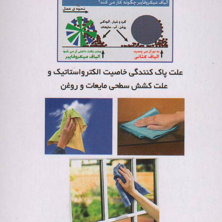 دستمال میکروفایبر نانو مخصوص شیشه