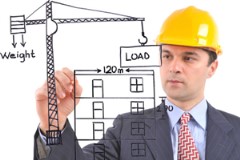 Estimated area of ​​a 4-story residential building, with a substructure of 680 square meters