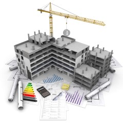 Estimated area of ​​an 8-class high school with a building area of ​​1205 square meters