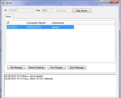 سورس برنامه کنترل مخفی سیستم از راه دور با C#.NET و Socket Programming