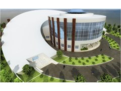 Hospital architectural plan with 3D images